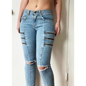 Carmar Zipper Front Alonso Skinny Stretch Jeans